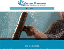 Tablet Screenshot of dumas-proprete.com